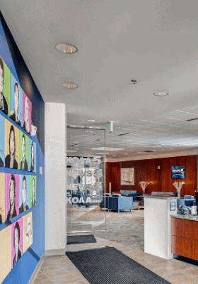 Koaa Studio Remodel Lobby Built By Colarelli Construction
